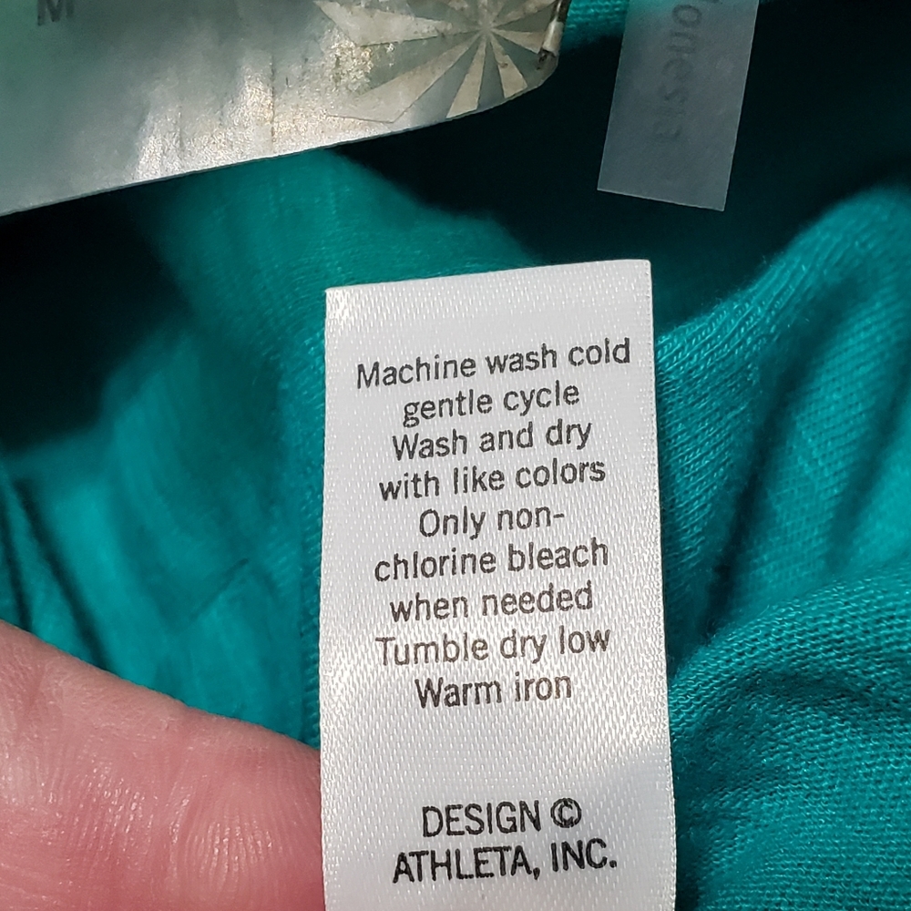 Athleta Sz M Empress Scoop Neck Dress Teal #905950 - Picture 9 of 11